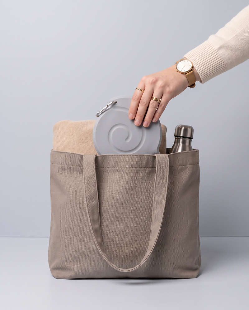 Folds flat into your bag